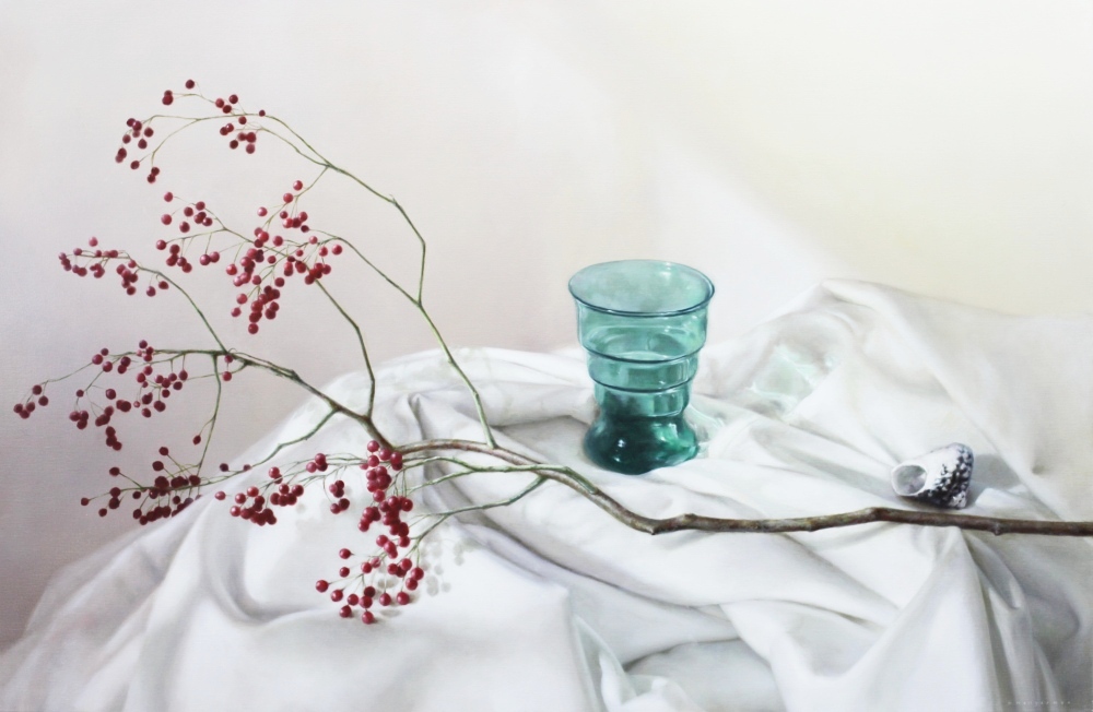 Still life, oil on canvas, 130 x 85 cm (sold)